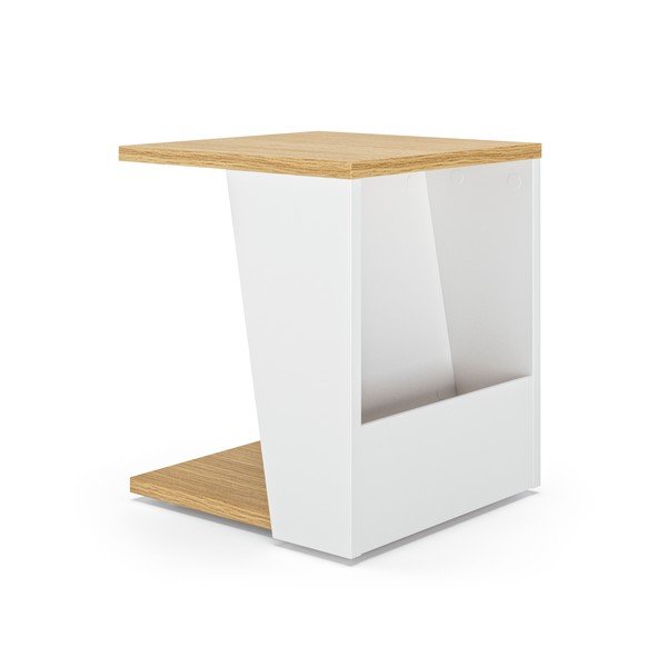 Масичка за кафе с дъбов плот 40x40 cm Albi - TemaHome-image-2