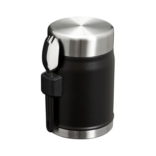 Матово черно термос за храна от неръждаема стомана 400 ml Legendary Food Jar + Spork Black 2.0 – Stanley-image-2
