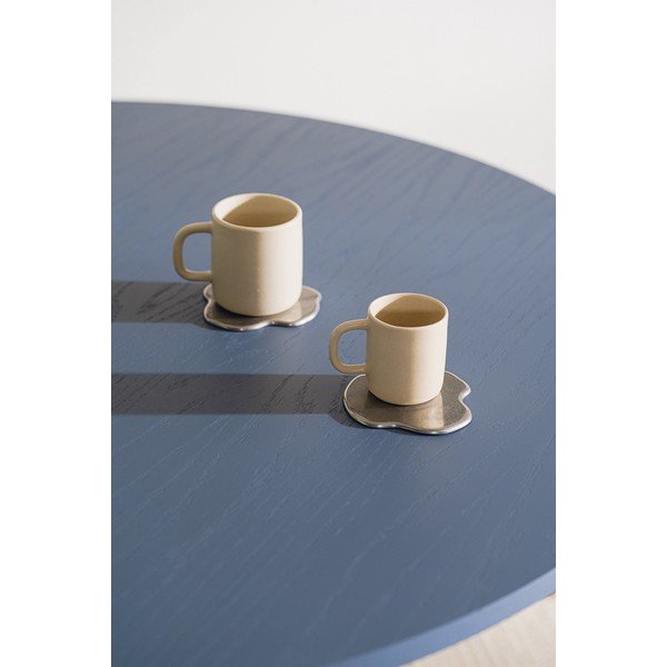 Метални подложки в комплект 4 бр. в сребрист цвят Plama – noo.ma-image-1