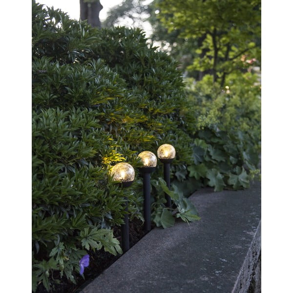 Комплект от 3 външни слънчеви LED светлини, височина 23 см Roma - Star Trading-image-4