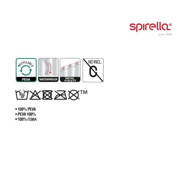 Завеса за душ 180x200 cm Sardai – Spirella-image-1