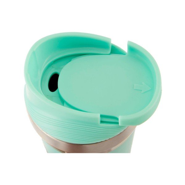 Tyrkysový nerezový cestovní termohrnek Premier Housewares Mimo, 380 ml-image-2