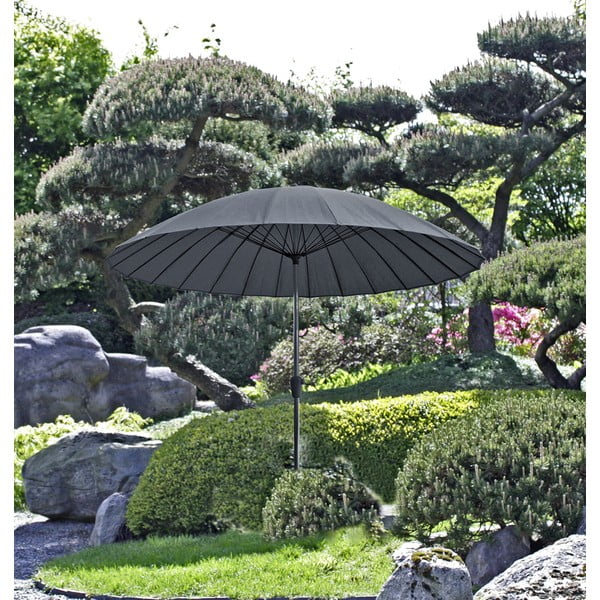 Сив чадър ø 260 cm – Garden Pleasure-image-1