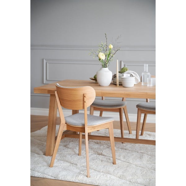 Трапезна маса от полирана дъбова дървесина , 170 x 95 cm Brooklyn - Rowico-image-1