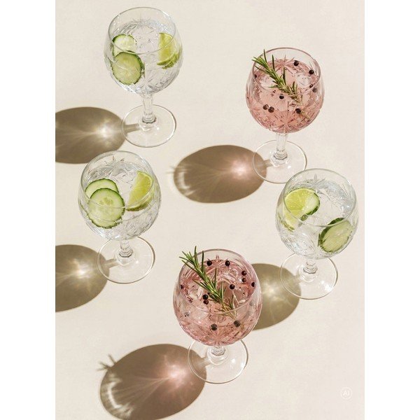 Чаши в комплект 4 бр. за джин 650 ml Melodia – Lyngby Glas-image-1