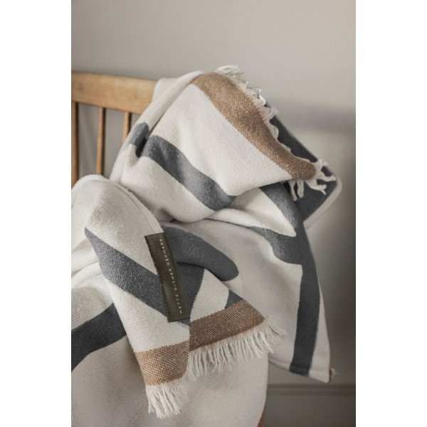 Кремаво одеяло 130x175 cm Shadow  – Mette Ditmer Denmark-image-1