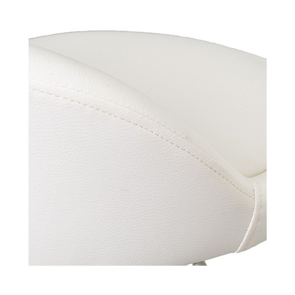 Бели бар столове в комплект от 2 бр. с регулируема височина  от имитация на кожа (височина на седалката 72 cm) – Casa Selección-image-1