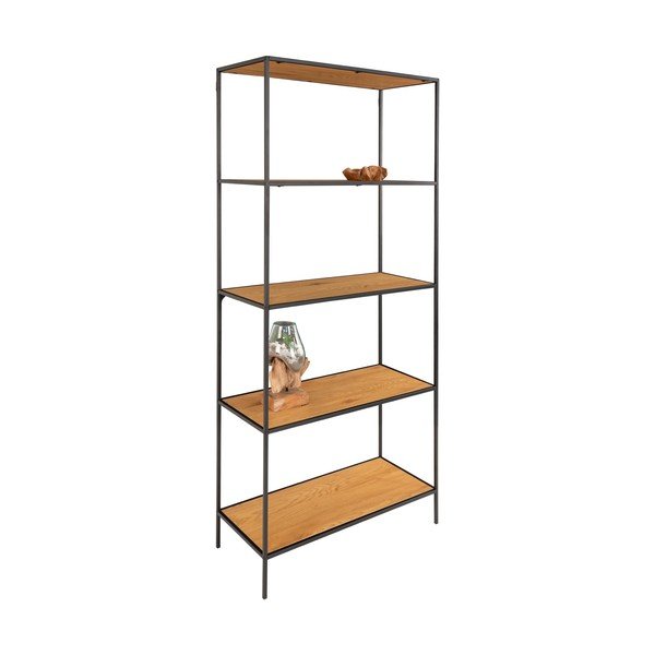 Етажерка за книги в дъбов декор в естествен цвят 80x170 cm Vita - House Nordic-image-3