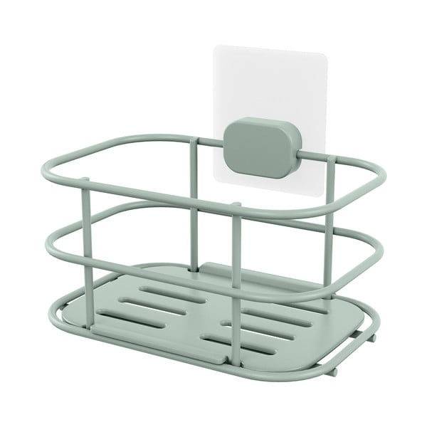 Самоносеща метална етажерка за баня в цвят мента Grena - Compactor