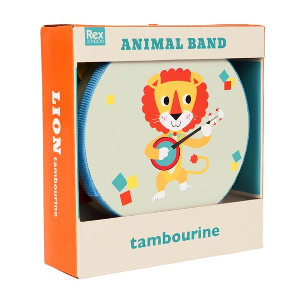 Музикална играчка Tambourine Animal Band – Rex London