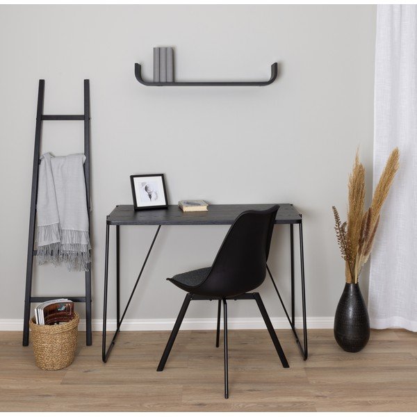 Черен стенен рафт Flower - Tenzo-image-1