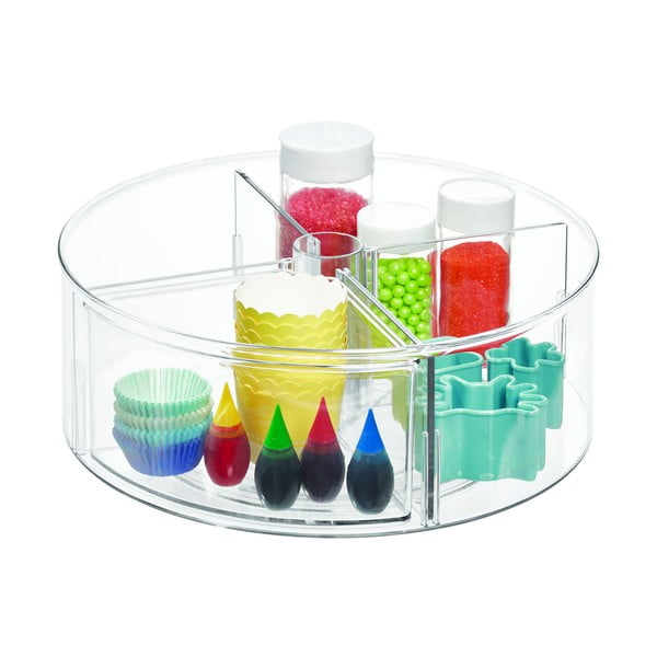 Кръгла прозрачна кутия за съхранение iDesign The Home Edit, ⌀ 29 cm - iDesign/The Home Edit-image-2