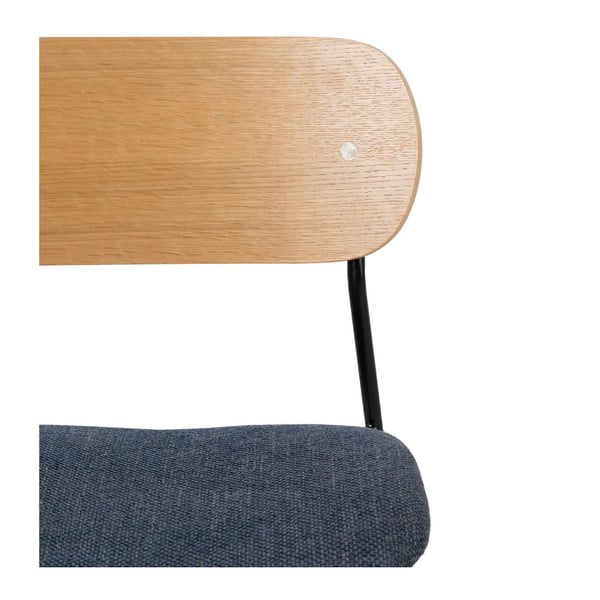 Трапезни столове в син и естествен цвят в комплект от 4 броя Moe - Ixia-image-4