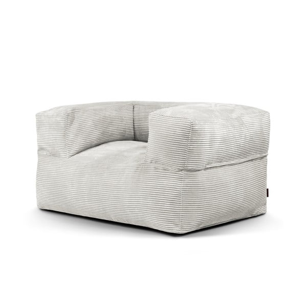 Кремав пуф от рипсено кадифе MooG – SLOWDOWN