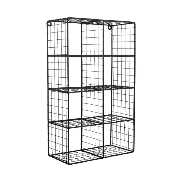 Черен стоманен стенен рафт на няколко нива 30 cm Reja – PT LIVING-image-2