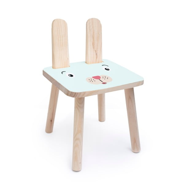 Детски стол, изработен от масивен бор Bunny - Little Nice Things