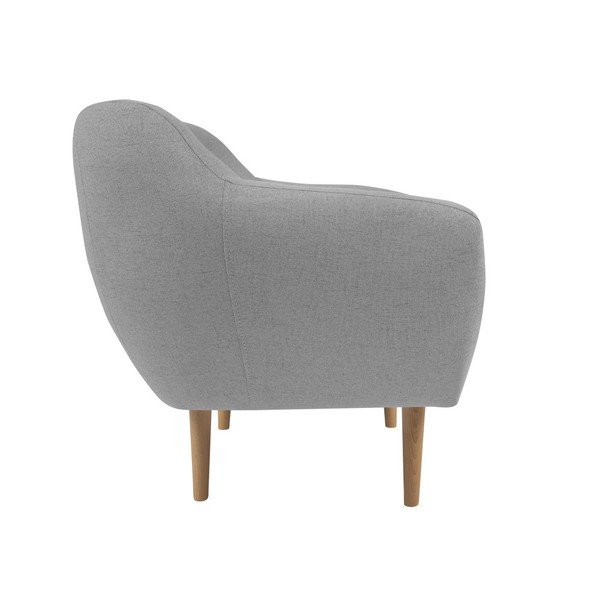 Světle šedé křeslo se světlými nohami Mazzini Sofas Sicile-image-1