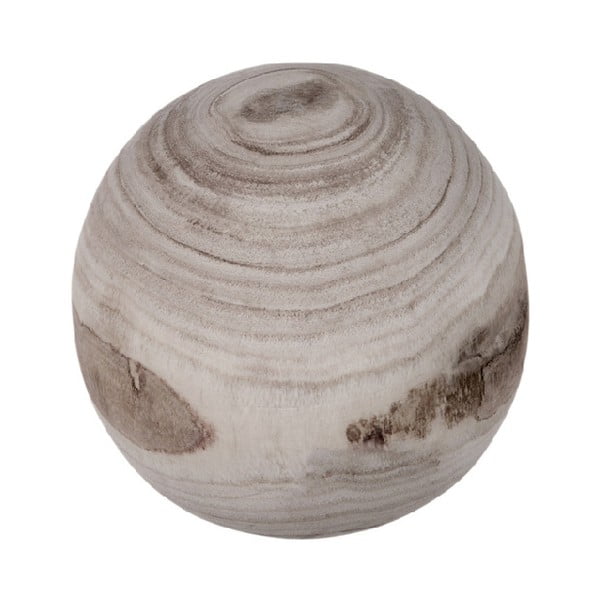 Декоративна дървена топка Paulownia , ⌀ 12 cm - J-Line