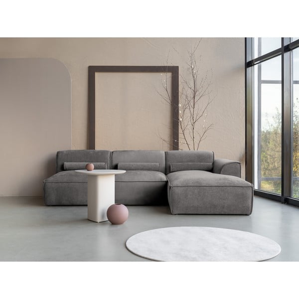 Светлосив ъглов диван (десен ъгъл) Flex Felix – Miuform-image-1