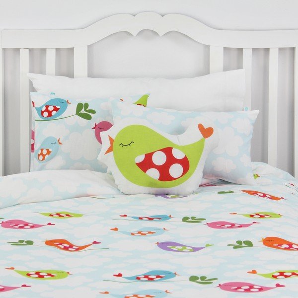 Детска памучна завивка и възглавница , 140 x 200 cm Little Birds - Mr. Fox-image-4