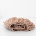 Детски оранжев ленен чаршаф Nature, 90 x 200 cm - Linen Tales