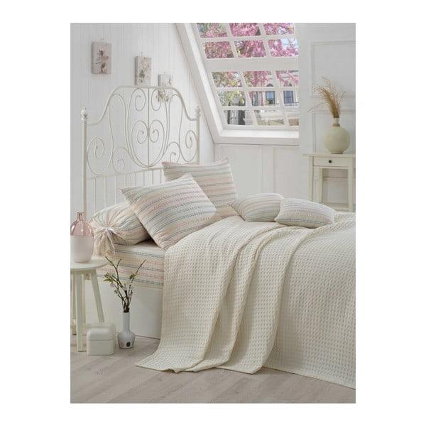Комплект памучна покривка за единично легло с чаршаф и калъфки за възглавници Serro Malo, 160 x 230 cm - Mijolnir
