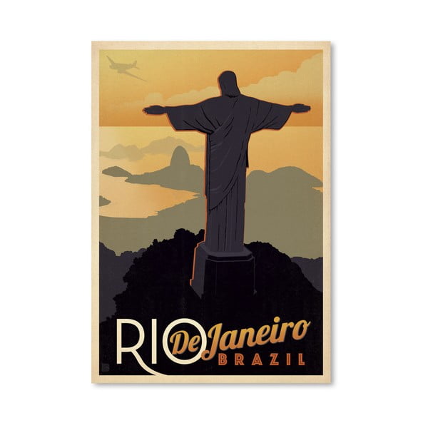Плакат Рио, 42 x 30 cm - Americanflat