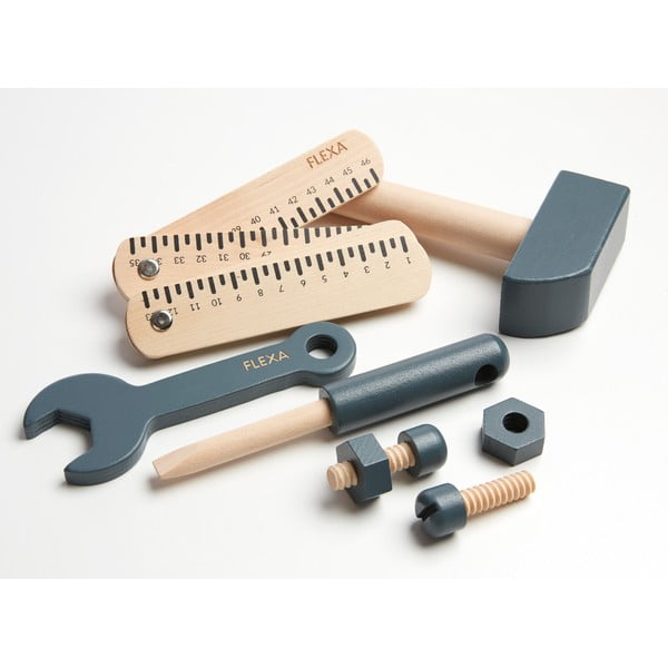 Детски дървен комплект инструменти Инструмент Play - Flexa