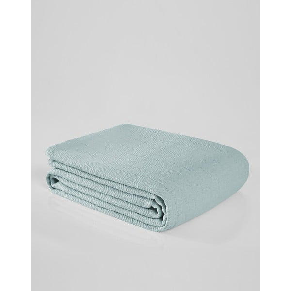 Памучна покривка за двойно легло в цвят мента 200x230 cm Serenity - Mijolnir-image-1