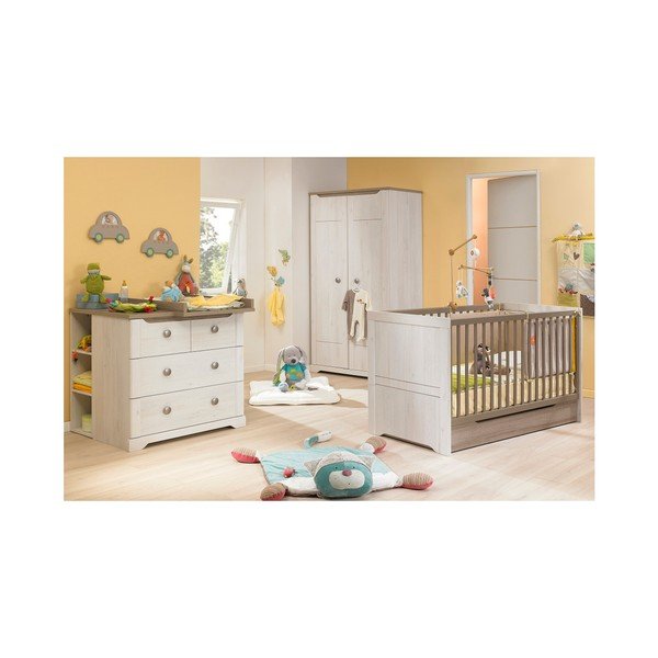 Dětská postýlka v dekoru světlého třešňového dřeva Galipette Louise, 70 x 140 cm-image-1