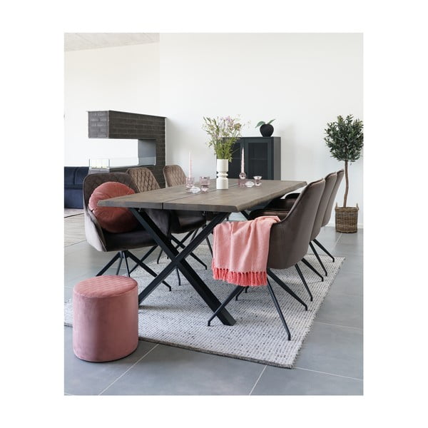 Черен метален шкаф 80x120 cm Melbourne - House Nordic-image-4