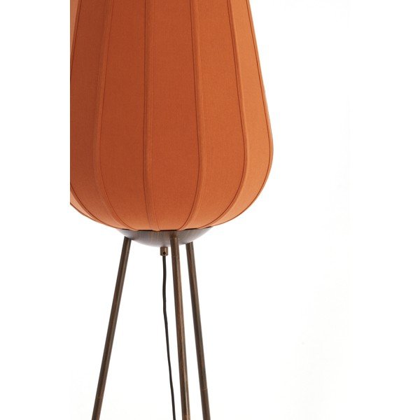 Теракотена подова лампа с текстилен абажур (височина 133 cm) Bibury – Light & Living-image-2