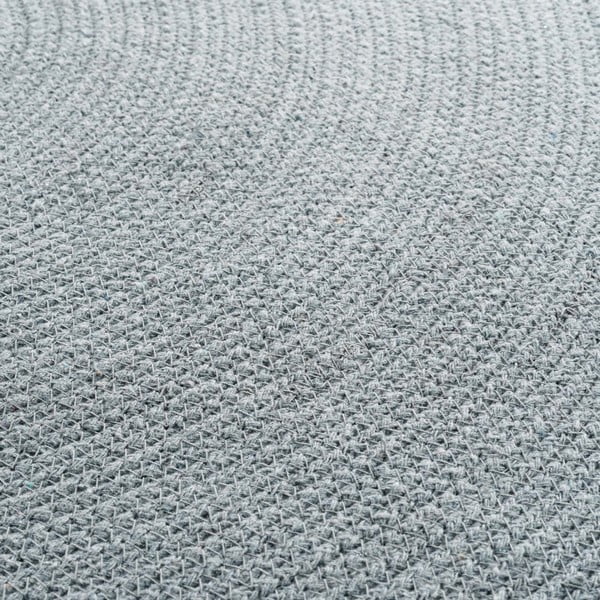 Светлосив кръгъл килим ø 90 cm Pompomparty – douceur d'intérieur-image-2