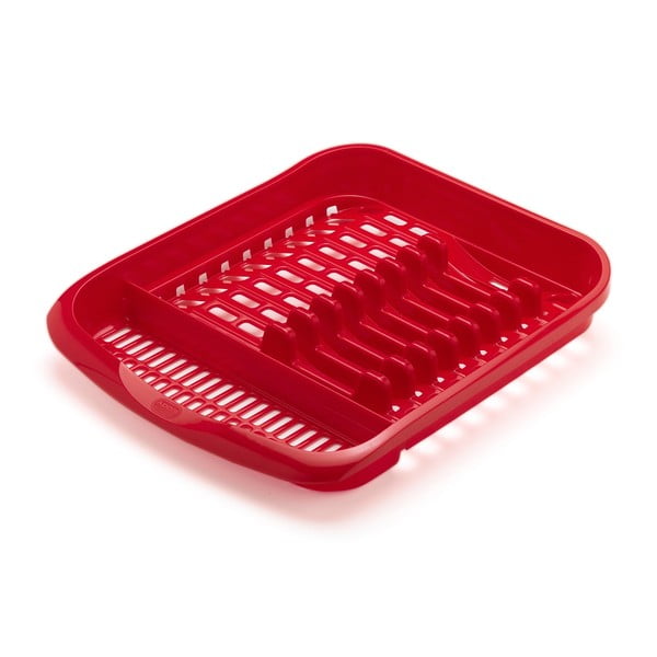 Червена чиния за отцеждане на чинии Подпис, 39,5 x 33 cm - Addis