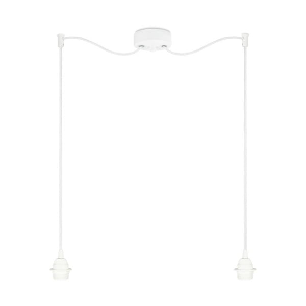 Бяла двойна лампа за таван без абажур Bi Kage - Sotto Luce