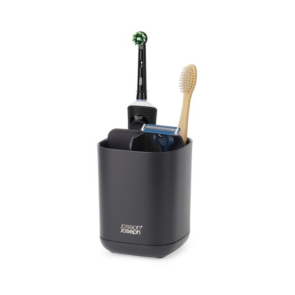 Черна пластмасова чаша за четки за зъби EasyStore – Joseph Joseph-image-4