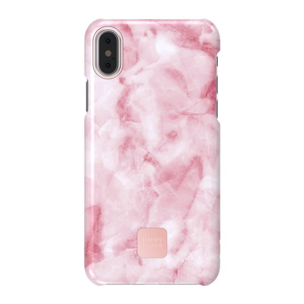 Розово-бял капак за телефон за iPhone X и XS Slim - Happy Plugs