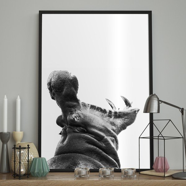 Плакат , 100 x 70 cm Hippopotamus - DecoKing-image-1