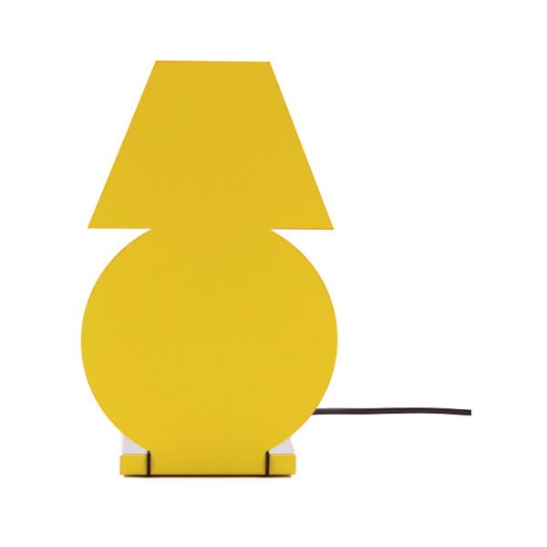 Žlutá stolní lampa Caoscreo Lampadi