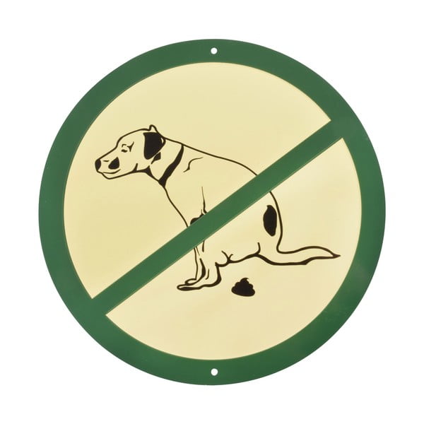 Алуминиев знак за забрана за разходка на кучета - Esschert Design