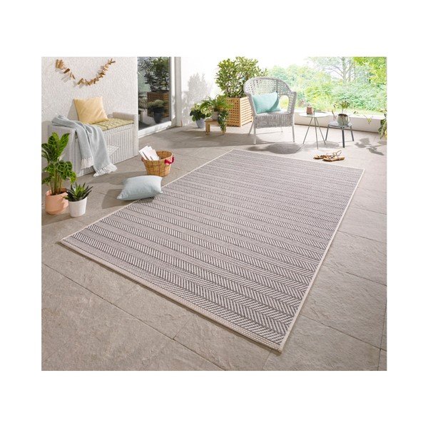 Сив и бежов килим на открито , 140 x 200 cm Caribbean - NORTHRUGS-image-4