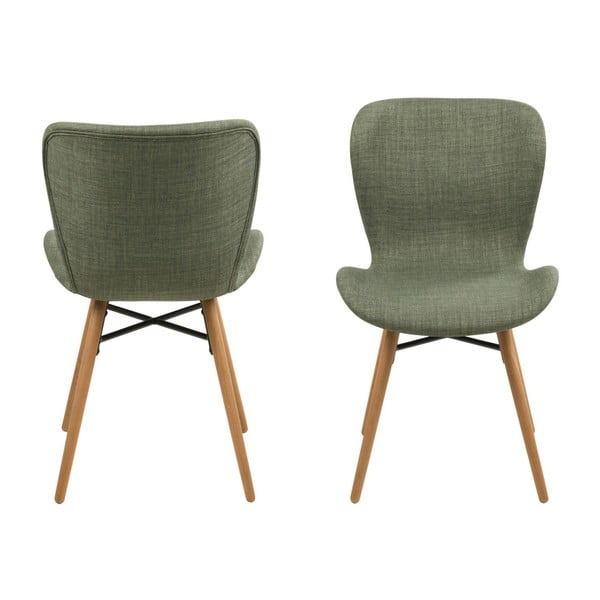 Sada 2 zelených jídelních židlí Actona Batilda-image-2