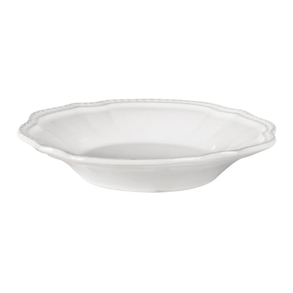 Sada 6 bílých polévkových talířů Côté Table Vallauris, 22 cm