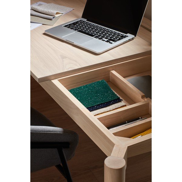 Работна маса в декор от пепел 136x68 cm Atlas - Teulat-image-2