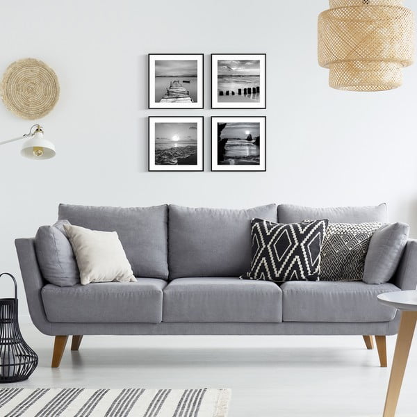 Картини в комплект 4 бр. 30x30 cm Silence by the Water – knor-image-1