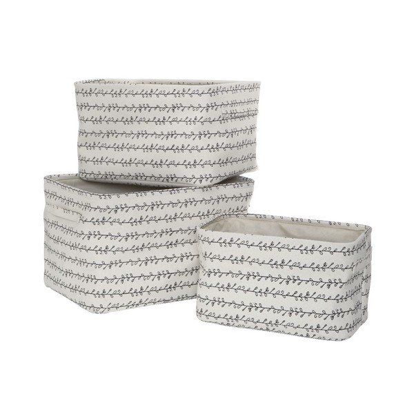 Sada 3 úložných boxů z plátna Premier Housewares Twigge