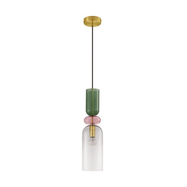 Стъклено висящо осветително тяло  в златист цвят ø 11 cm Murano – Nova Luce