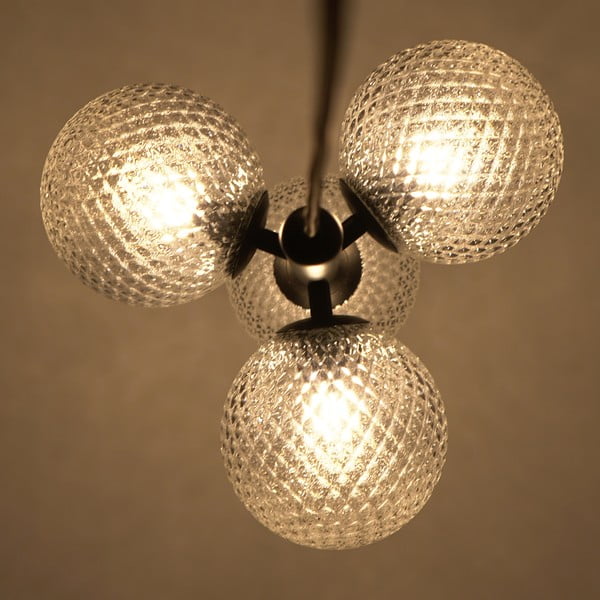 Черно висящо осветително тяло, височина 120 cm Musa - SULION-image-2