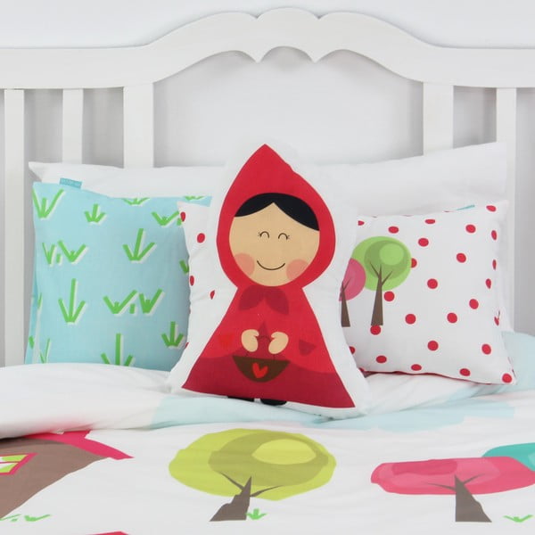 Памучна възглавница "Червената шапчица", 40 x 30 cm Grandma - Mr. Fox-image-2