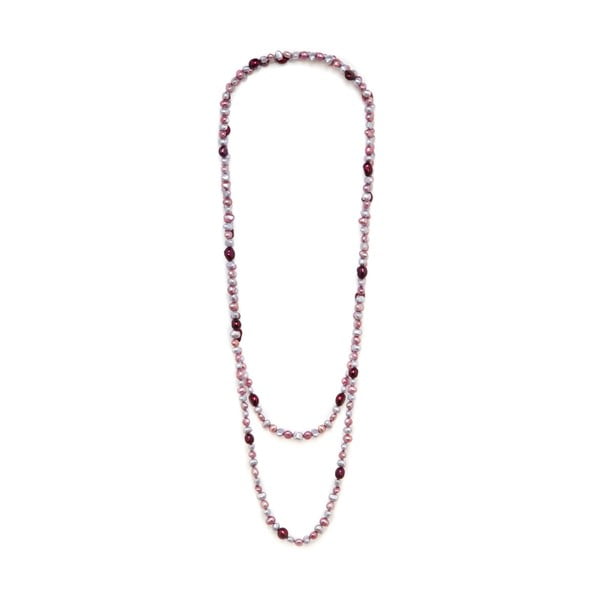 Růžový perlový náhrdelník GemSeller Polygala